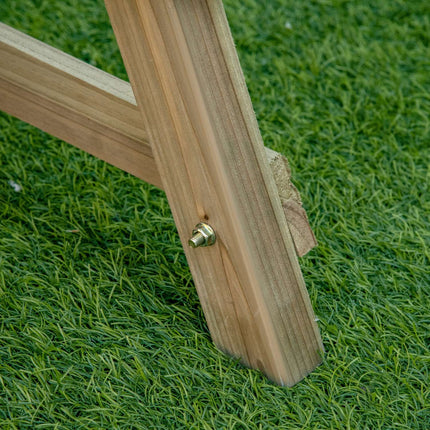 Flower line in wood - 3-story plant stand