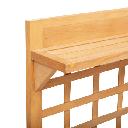 Raised wooden garden table for balcony, 105x40x135 cm Spruce
