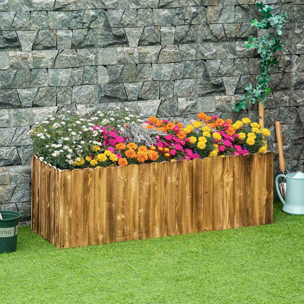 Granwood Raised planter box for herbs, vegetables, flowers - 120 x 40 x 40 cm