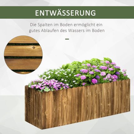 Granwood Raised planter box for herbs, vegetables, flowers - 120 x 40 x 40 cm