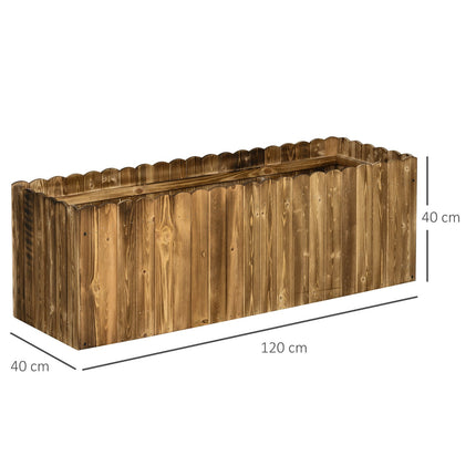 Granwood Raised planter box for herbs, vegetables, flowers - 120 x 40 x 40 cm
