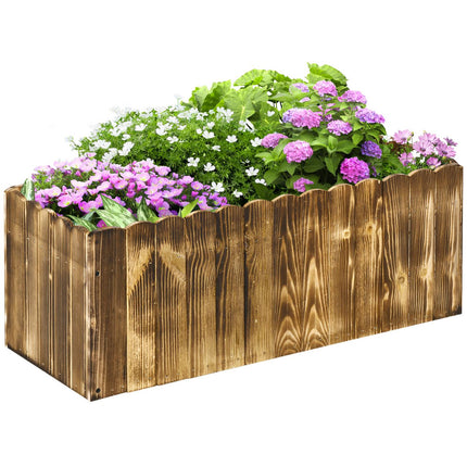 Raised bed pot, spruce, 80x33x30 cm - Herbs & Vegetables