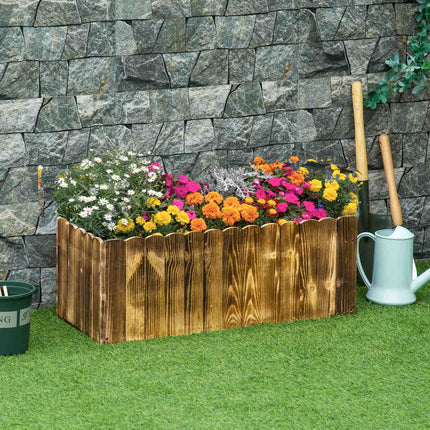 Raised bed pot, spruce, 80x33x30 cm - Herbs & Vegetables
