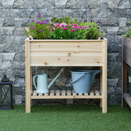 Garden raised bed with irrigation, 90x40x81 cm