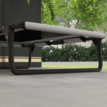 Foldable mesh raised dog bed - outdoors & breathable 75x51x18 cm