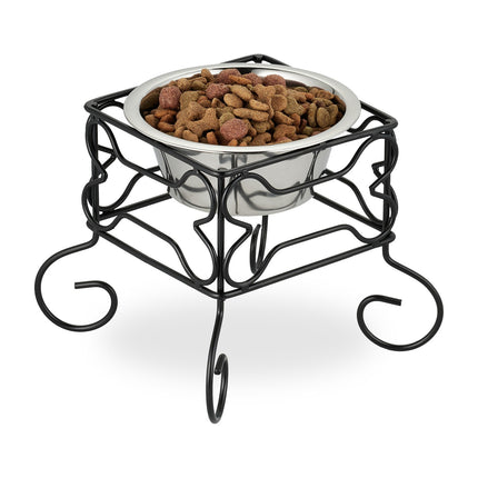 Raised Dog Bowl Stand, 700ml Stainless Steel