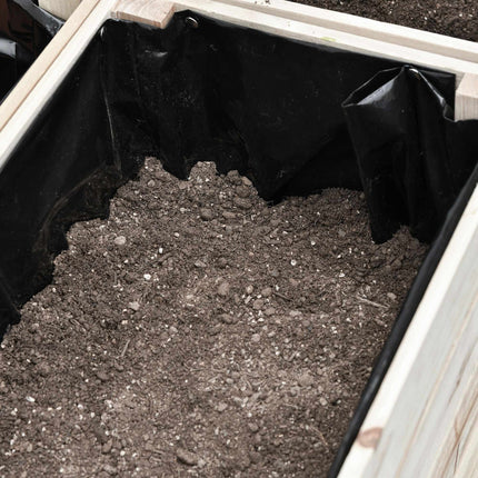 Raised Garden Bed, Weather-Resistant Solid Wood, 50x30x60 cm