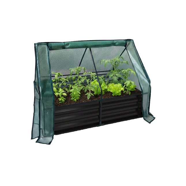 Raised Garden Bed with Greenhouse Cover