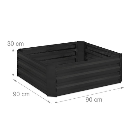 Raised Metal Flower Bed – Rectangular, No Bottom