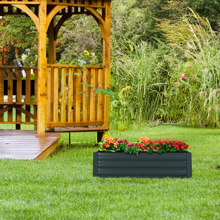 Raised Metal Flower Bed for Vegetables and Herbs