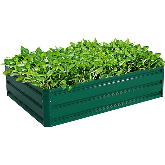 Raised Steel Garden Bed for Vegetables, Herbs, Flowers 120x90x30.5 cm