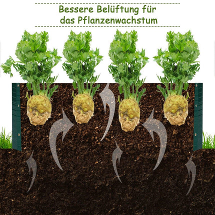 Raised Steel Garden Bed for Vegetables, Herbs, Flowers 120x90x30.5 cm