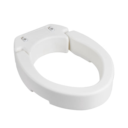 Raised Toilet Seat Riser, 300 lb, 3.5 in Lift, Elongated