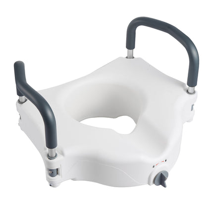 Raised Toilet Seat With Arms, 5 In Lift, 300 Lb