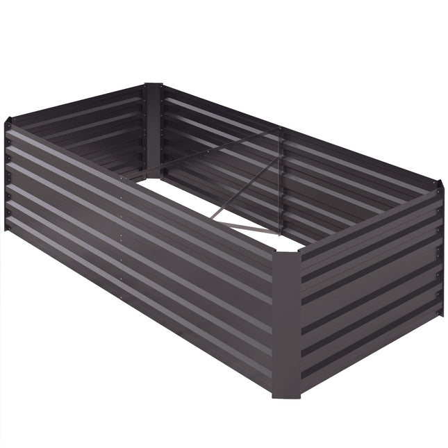 Steel garden bed - 180x90x60 cm for vegetables & flowers