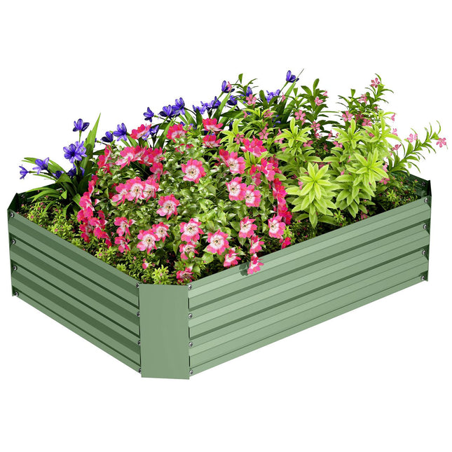 Steel garden bed, stackable, 120x90x30 cm