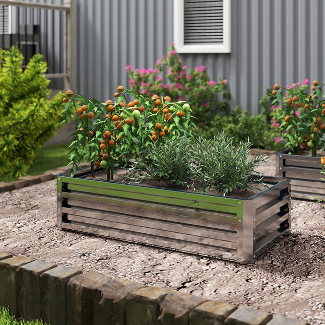 Garden bed in steel - rustproof, weatherproof (120x60x30.5 cm)