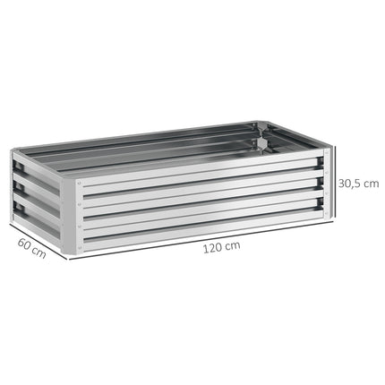 Garden bed in steel - rustproof, weatherproof (120x60x30.5 cm)