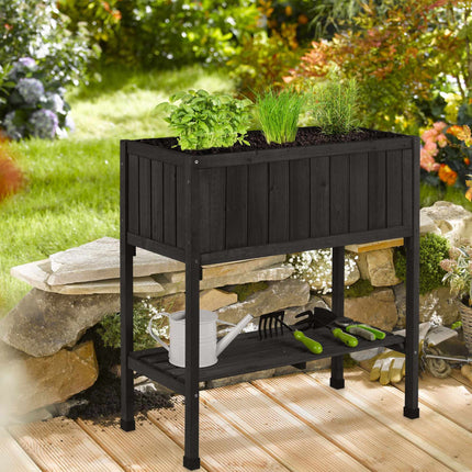 Raised bed of spruce