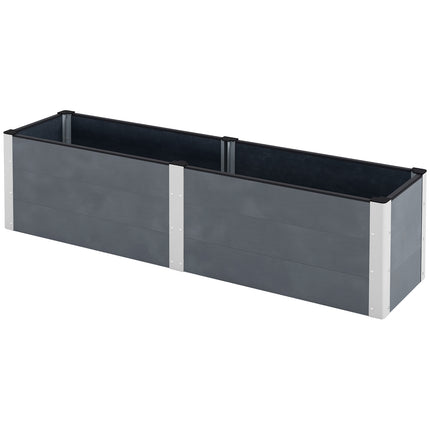 Raised garden bed 200x50x56cm for vegetables & herbs