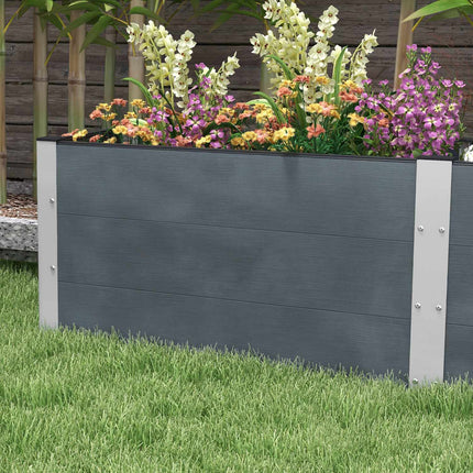Raised garden bed 200x50x56cm for vegetables & herbs
