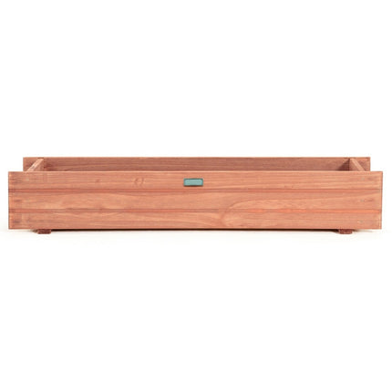 Raised garden bed planter made of fir wood for garden 91.5 x 18 x 16 cm brown