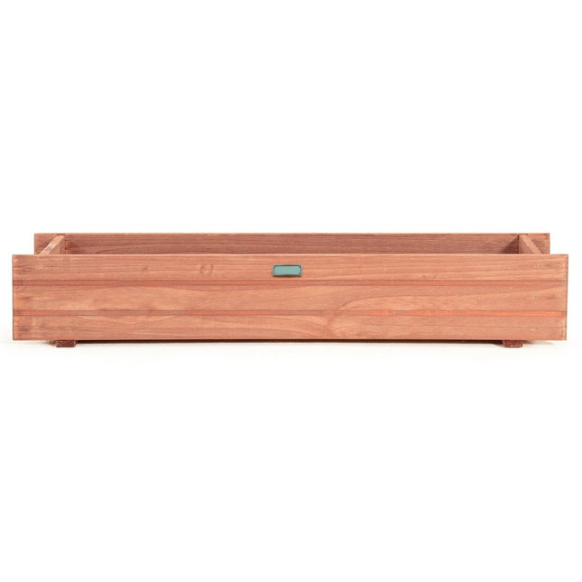 Raised garden bed planter made of fir wood for garden 91.5 x 18 x 16 cm brown