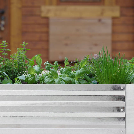 Raised metal bed
