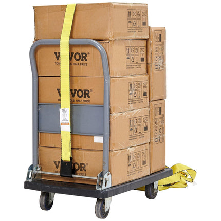 Ratchet Tie Down Straps 10-Pack, 2 in x 30 ft, 10000 lb
