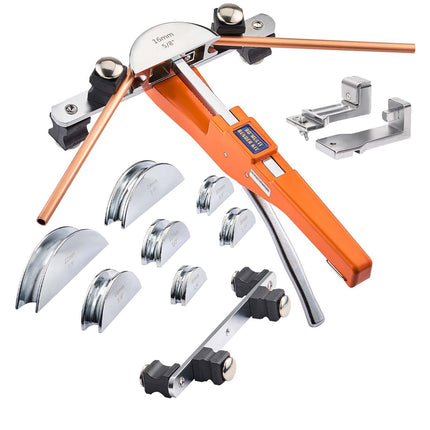 Ratcheting Tubing Bender Kit, 6–22 mm, 7 Dies