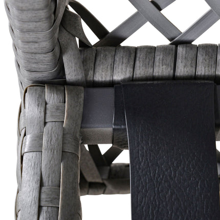 Rattan garden furniture for 4 with sofa and table