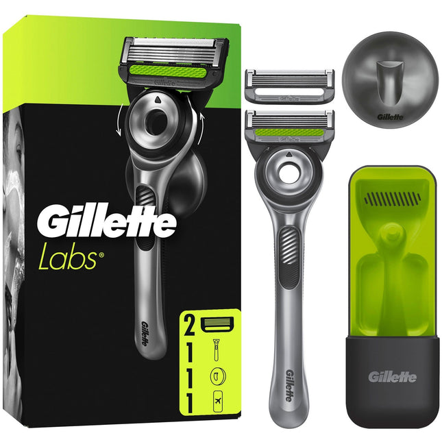Razor Labs + 2 razor blades, magnetic stand & travel case