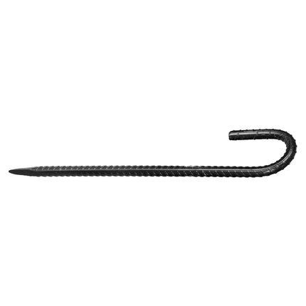 Rebar Stakes, 12-Inch J Hook, 16-Pack Galvanized