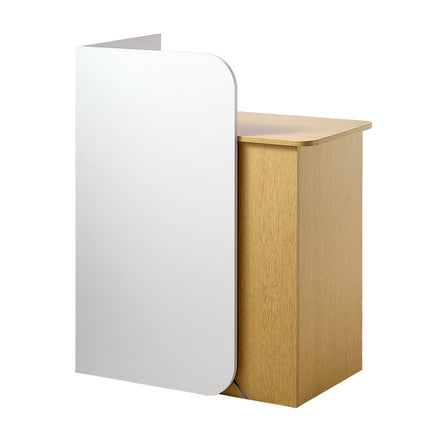 Reception Desk 80 cm, LED Light, 2 Drawers, Outlets