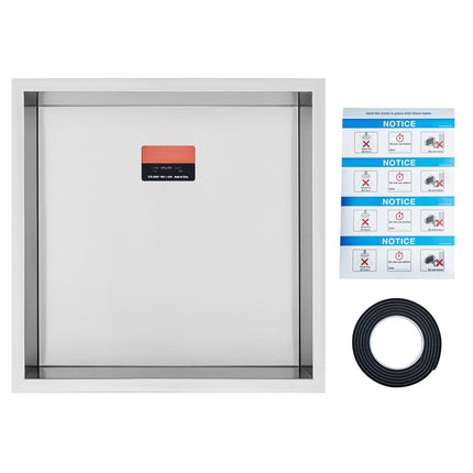 Recessed Shower Niche, 304 Stainless Steel, 13x13 In, Waterproof