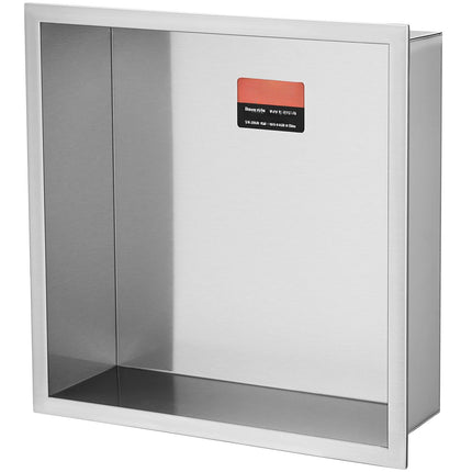 Recessed Shower Niche, 304 Stainless Steel, 13x13 In, Waterproof