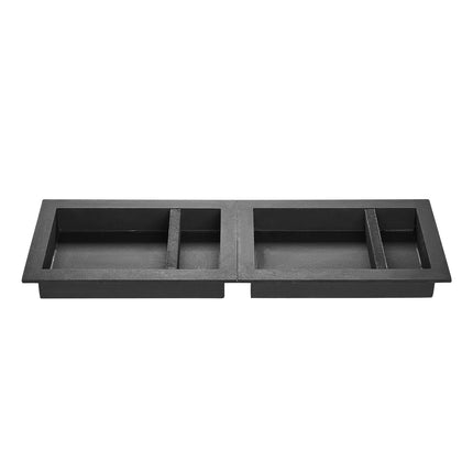 Recessed Shower Niche Set Of 2, 16x24 In, Shelf, Black