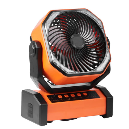 Rechargeable Portable Fan 20000mAh, LED Lantern, Timer