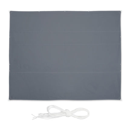 Rectangular Grey Shade Sail, UV Protection, Water-Repellent