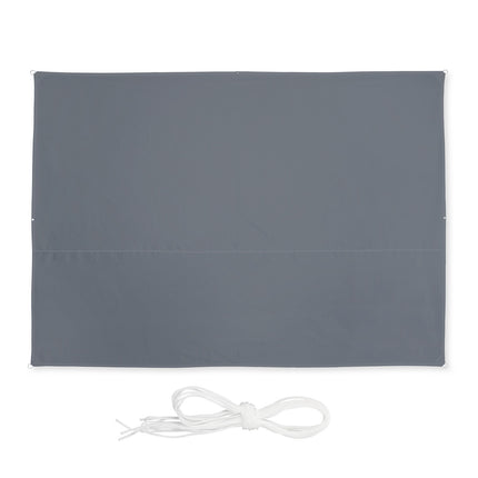 Rectangular Grey Shade Sail, UV Protection, Water-Repellent