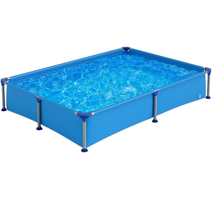 Rectangular Metal Frame Kids Pool, 2.28m x 1.59m x 42cm