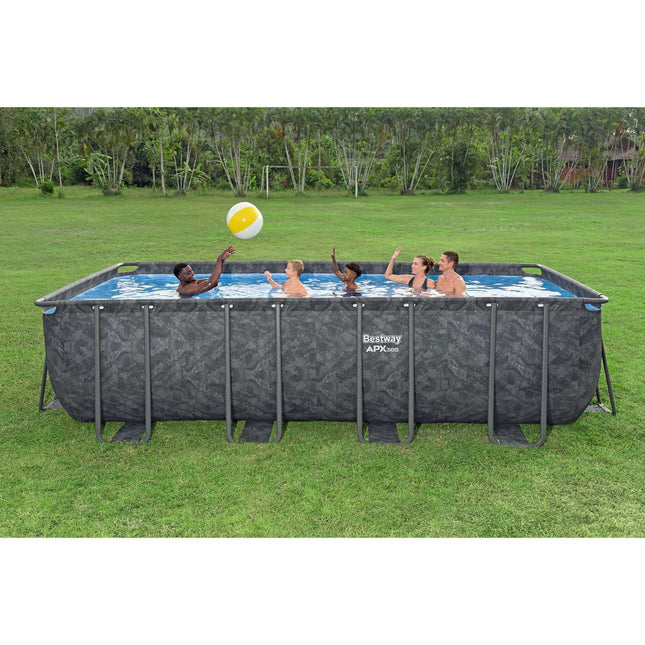 Rectangular Pool Set 5.49m x 2.74m x 1.32m, All-Season Use