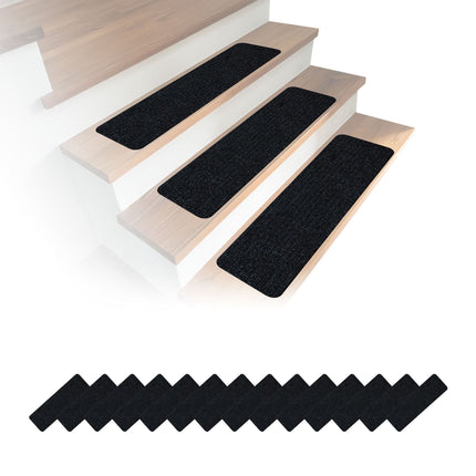 Rectangular Stair Mats, 16pcs, 65×20 cm, Non-Slip