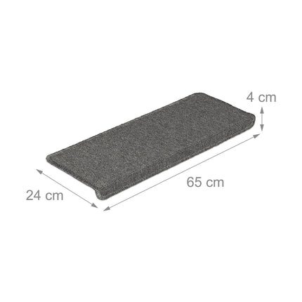 Rectangular Stair Treads Set of 15 – Non-Slip, Self-Adhesive