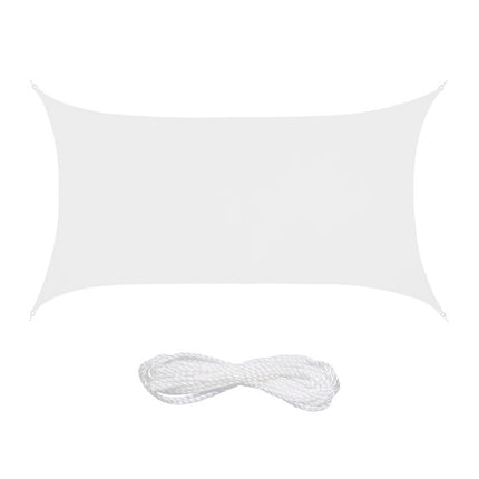 Rectangular awning in polyester