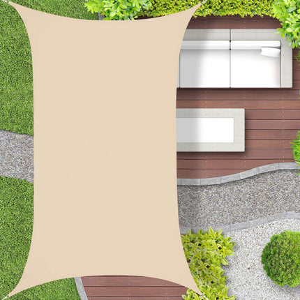 Rectangular awning in polyester