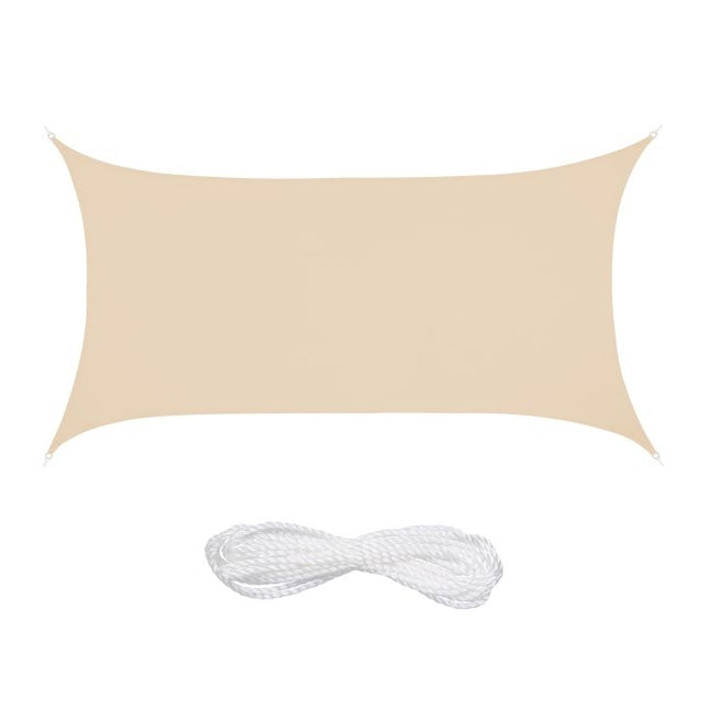 Rectangular awning in polyester