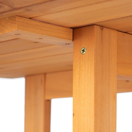 Rectangular folding table in wood