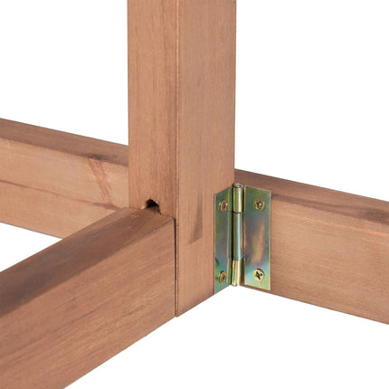 Rectangular folding table wood brown