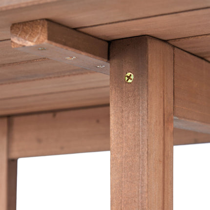 Rectangular folding table wood brown